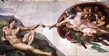 Michelangelo Buonarroti Famous Paintings - The Creation of Adam
